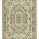 Tapis beige anatolien unique en son genre tissé à la main 160 cm x 271 cm