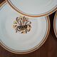 Antique Creil and Montereau Earthenware Dessert Plates, Eye Pattern