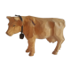 Carved wooden cow