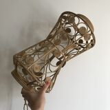 VINTAGE PEACOCK RATTAN SUSPENSION