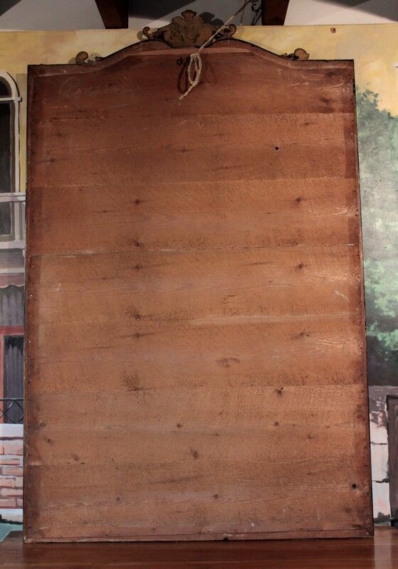 Reserves XIX 170x110cm Golden wooden mirror