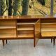 Buffet enfilade scandinave bois massif et palissandre  laquée 220cm 1960
