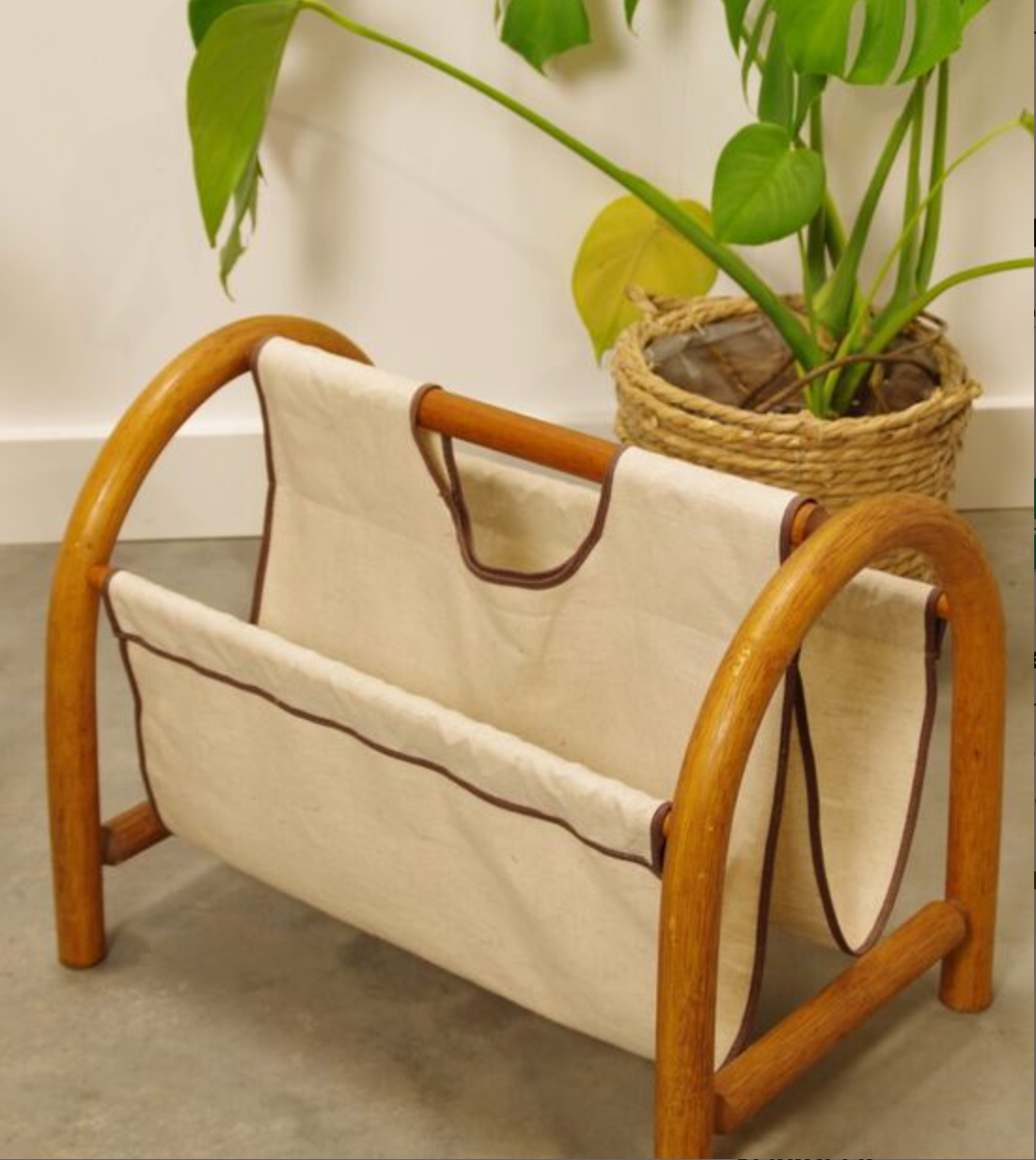 Vintage wooden magazine racks
