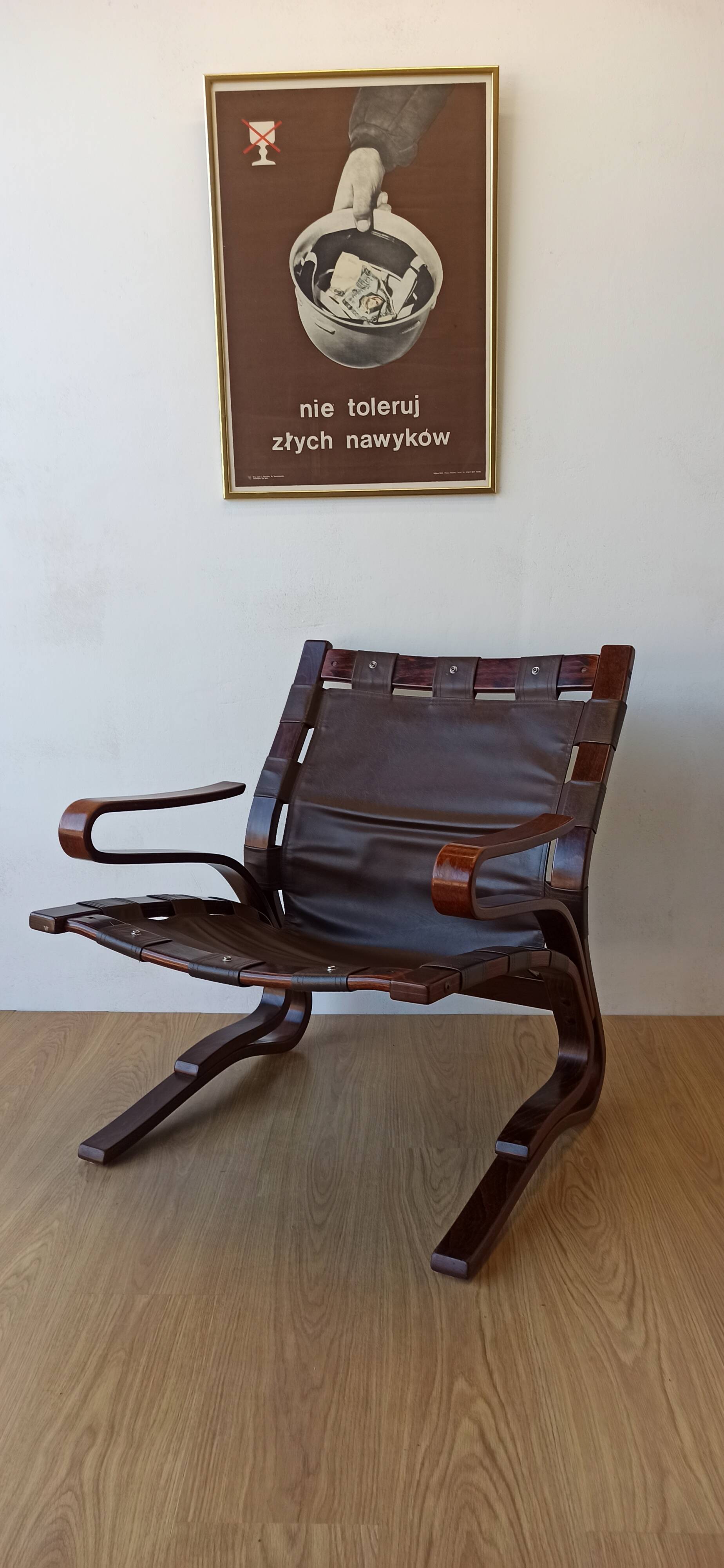 Scandinavian  Lounge Chair by Oddvin Rykken, 1960s.