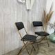Paire de chaises pliantes vintage