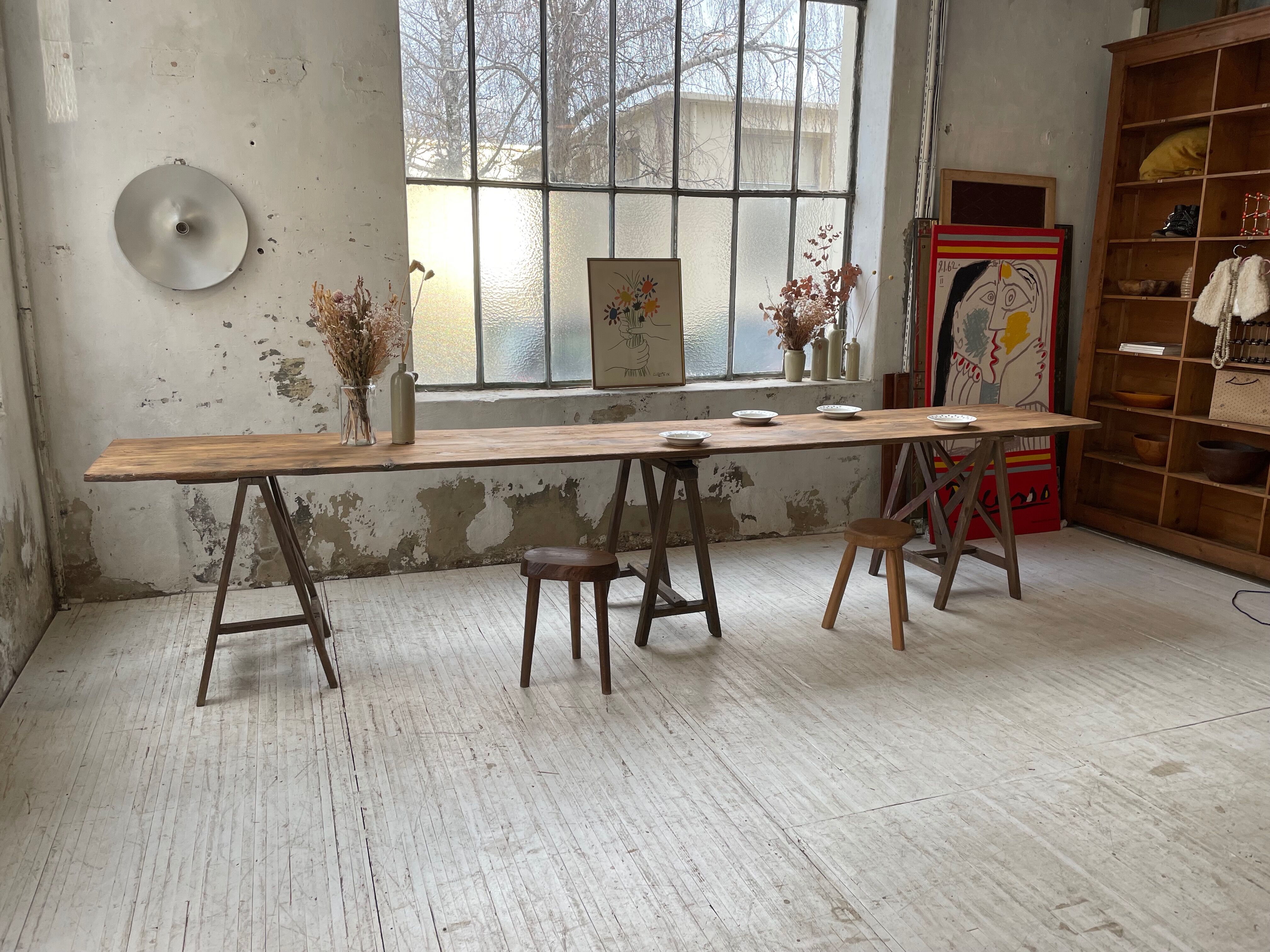 Guinguette table XXL 4m trestles