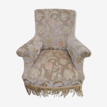 Napoléon III chair with right back and stool