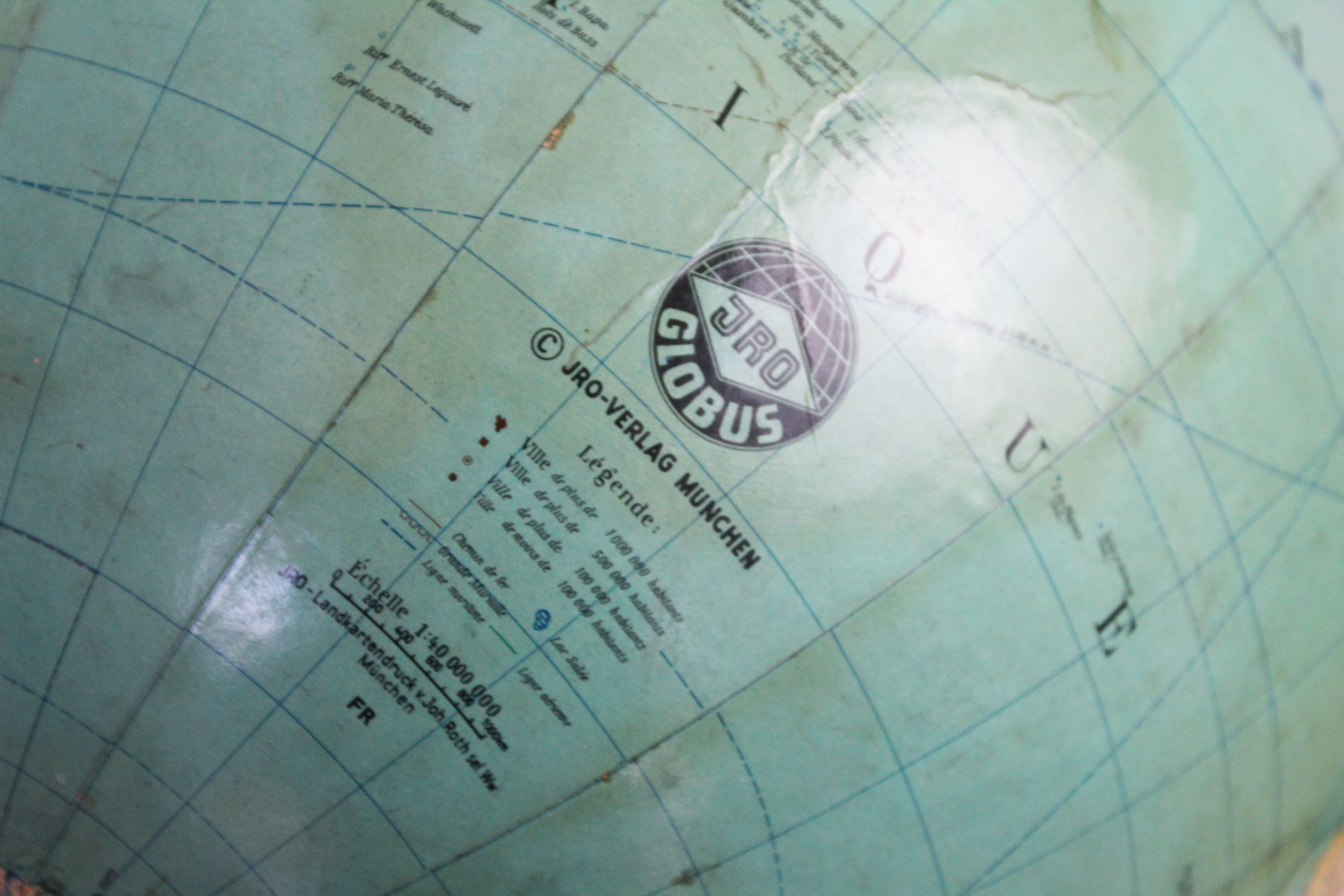 Globe terrestre Globus inclinable