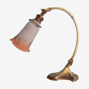 Art Nouveau lamp, signed Noverdy France