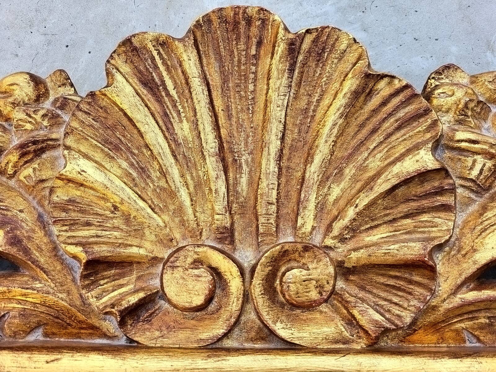 Golden cornucopia mirror