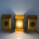 Trio German wall lamps Kaiser Leuchten vintage 1970 - 31 x 18cm