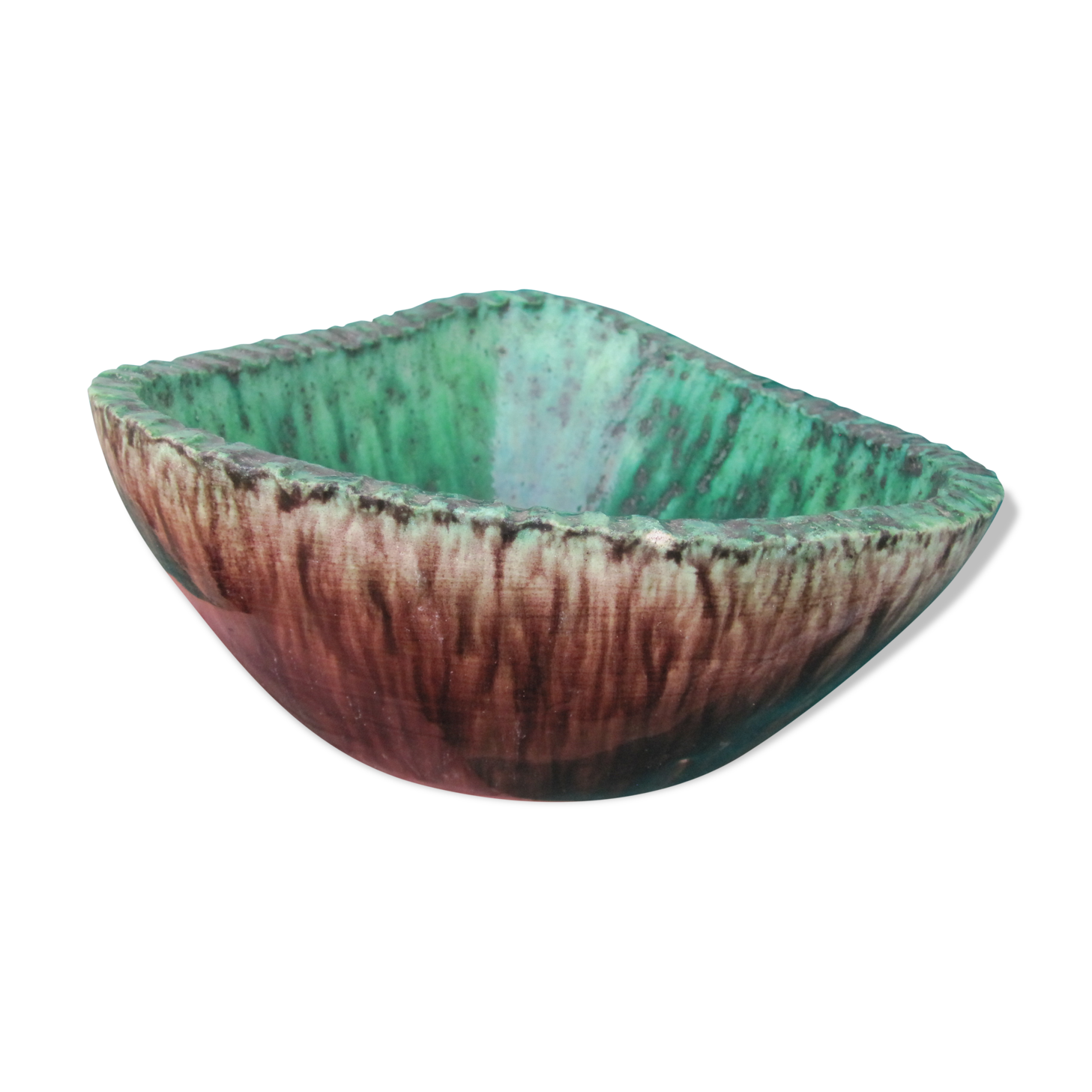 Ceramic cup free-form signed accolay