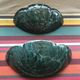 Old Pair wall light  Green Ceramics Style Marble - Vintage Golden Veins
