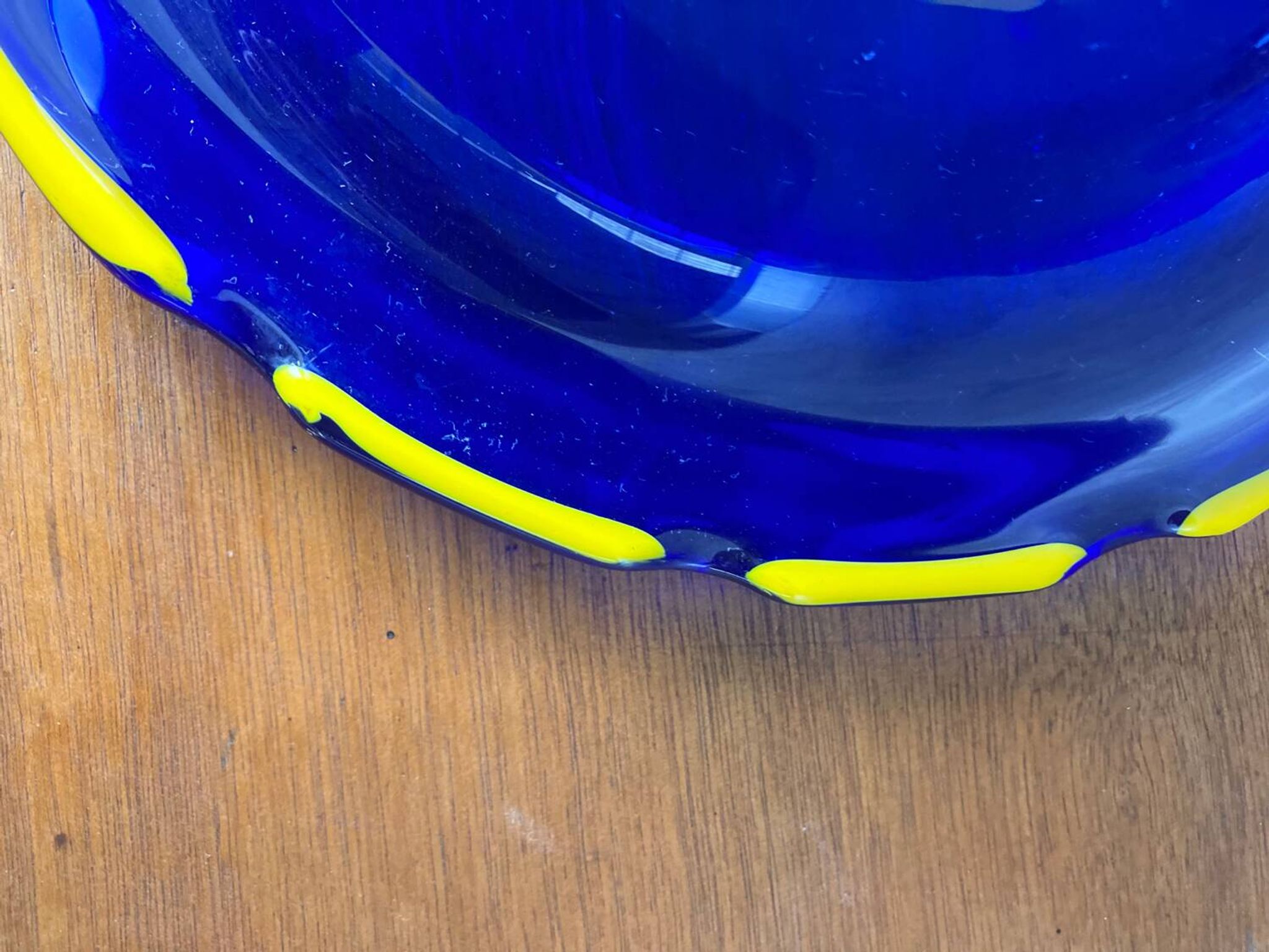 Large blue Murano glass vase 1960s