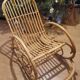 Rocking chair rotin design adulte