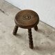 Antique wooden tripod stool