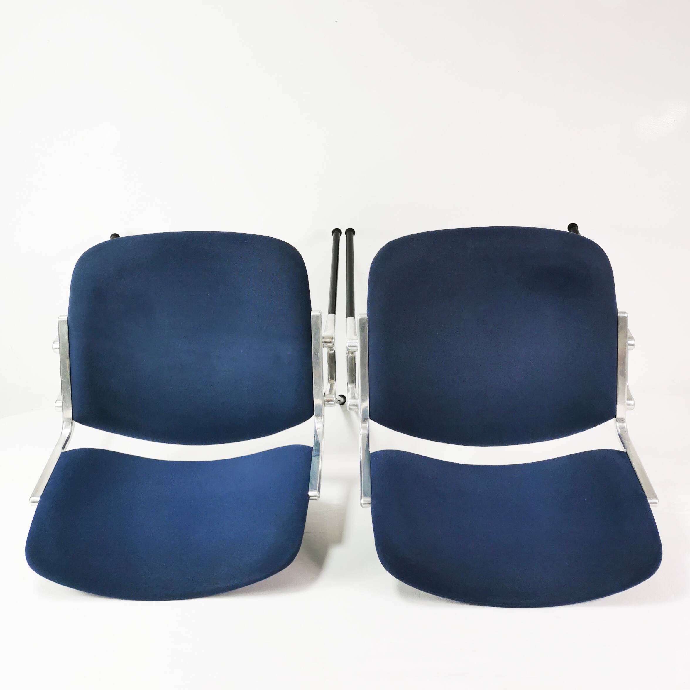 Pair of modernist chairs, Anonima Castelli, designed by G. Piretti, Italy