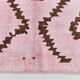 7x10 Pink Brown Modern Kilim Rug, 208x300Cm
