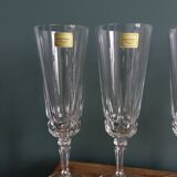 Set of 6 Luminarc champagne flutes from Arques glassworks