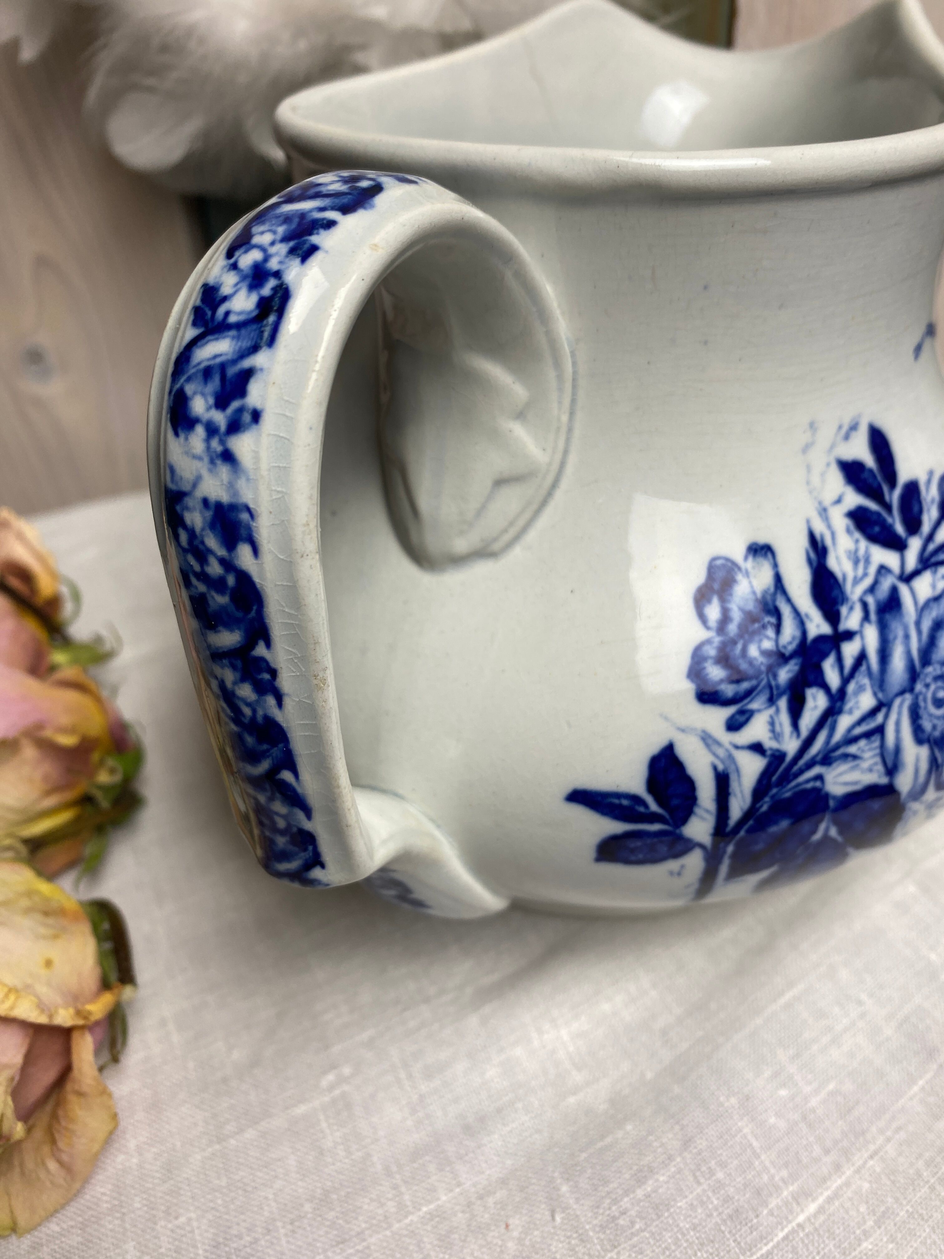 Antique toilet pitcher stamped