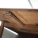 American wood desk, desk with drawers and folding extension, 50s