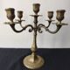Five-branch candlestick, brass.
