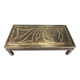 Vintage etched brass coffee table by Willy Daro, 1970s