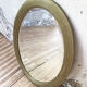 Napoleon oval mirror with 19th century cane