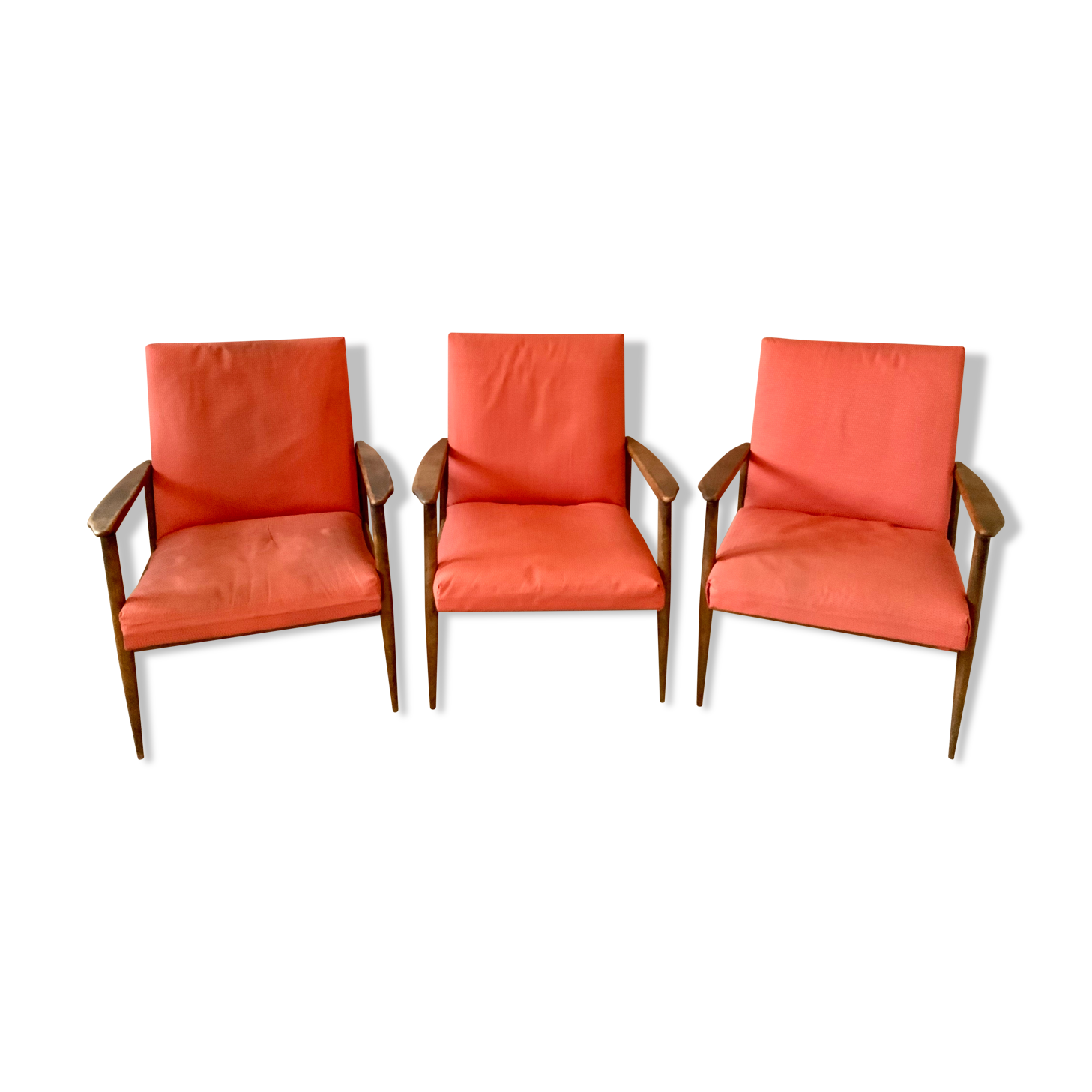 Set de 3 fauteuils à restaurer