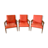 Set de 3 fauteuils à restaurer