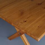 Scandinavian pine dining table 1960s