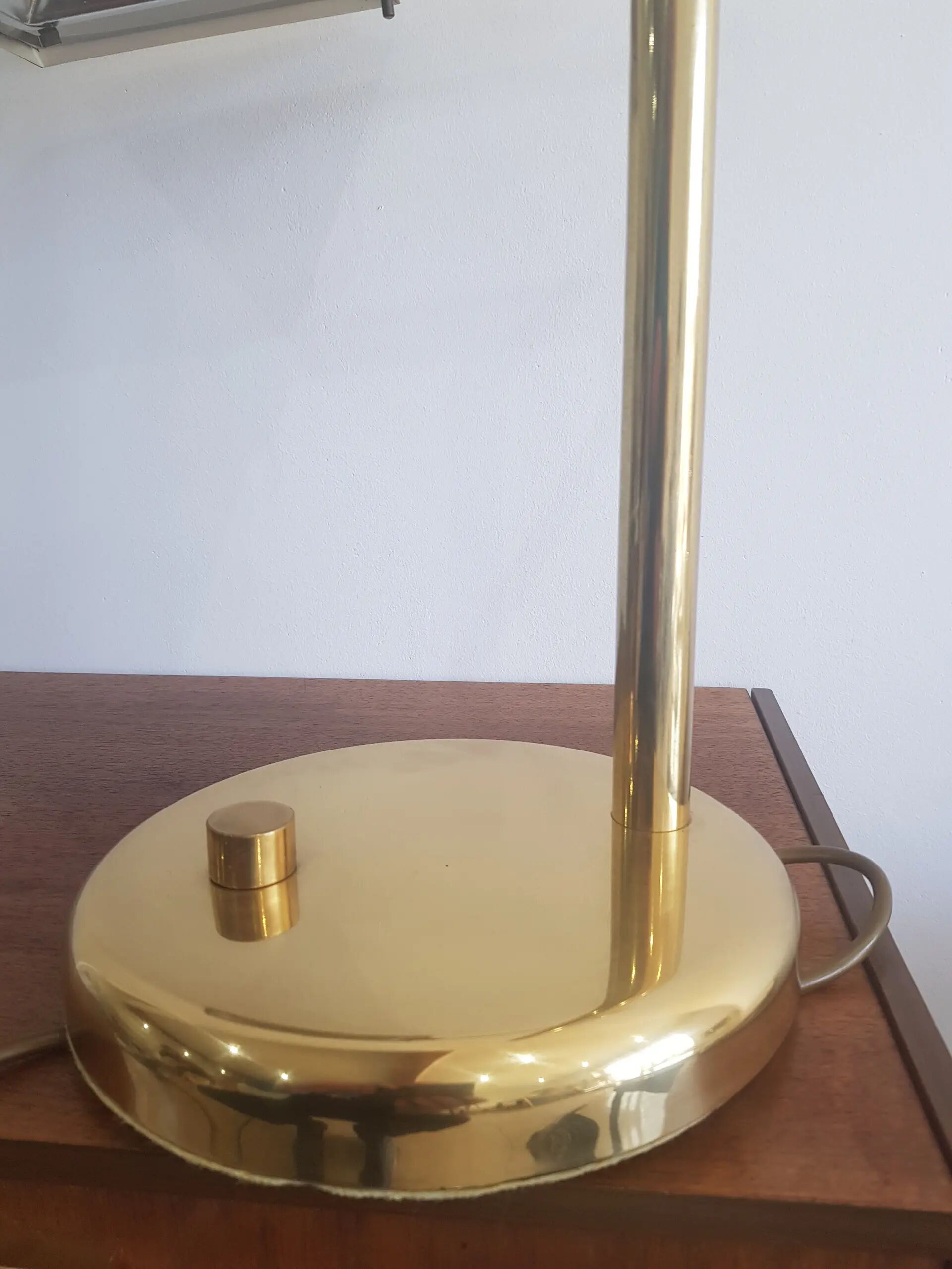 Lampe de table, laiton doré, Autriche, années 70