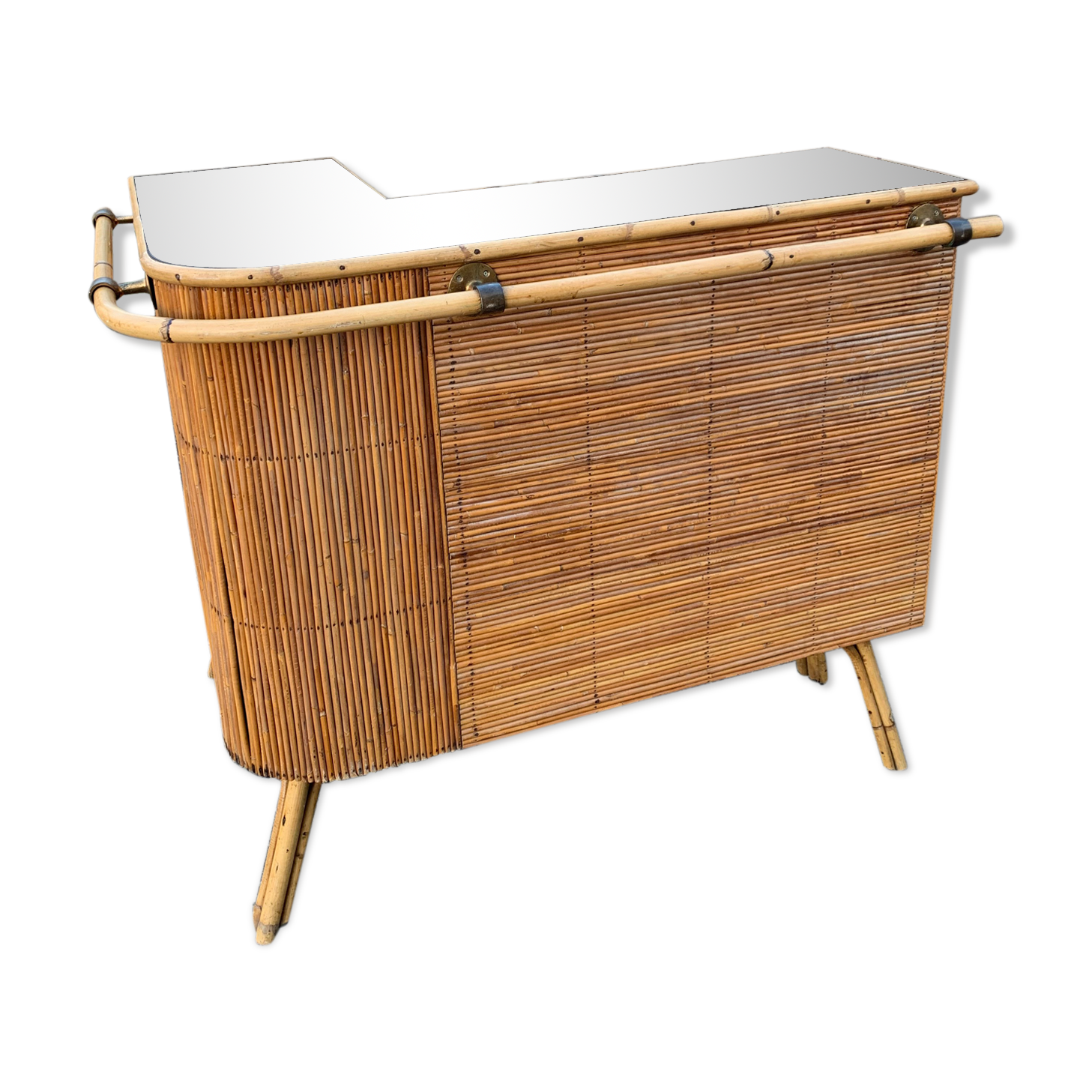 1950s rattan bar