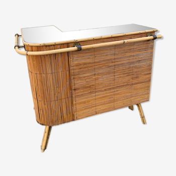 1950s rattan bar