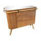 Bar en rotin années 50