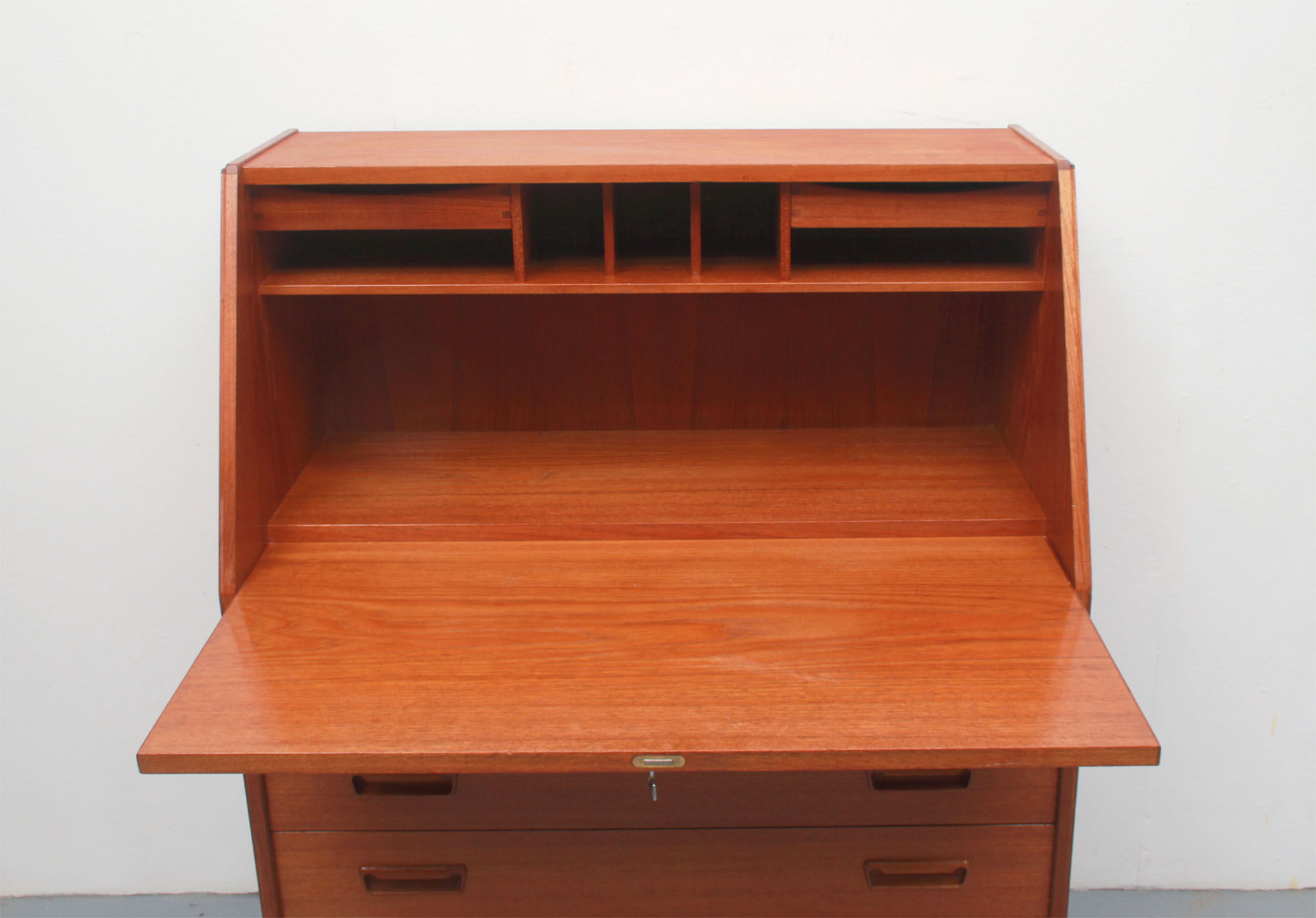 1960s secretary in teak, Dyrlund Denmark