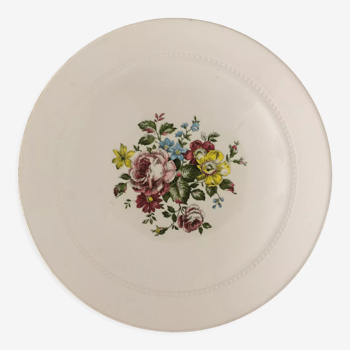 Plat antique faïence de Luneville China Keller et Guerin 1889 « Chaillot de Vercor »