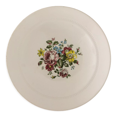 Plat antique faïence de Luneville China Keller et Guerin 1889 « Chaillot de Vercor »