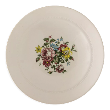 Plat antique faïence de Luneville China Keller et Guerin 1889 « Chaillot de Vercor »