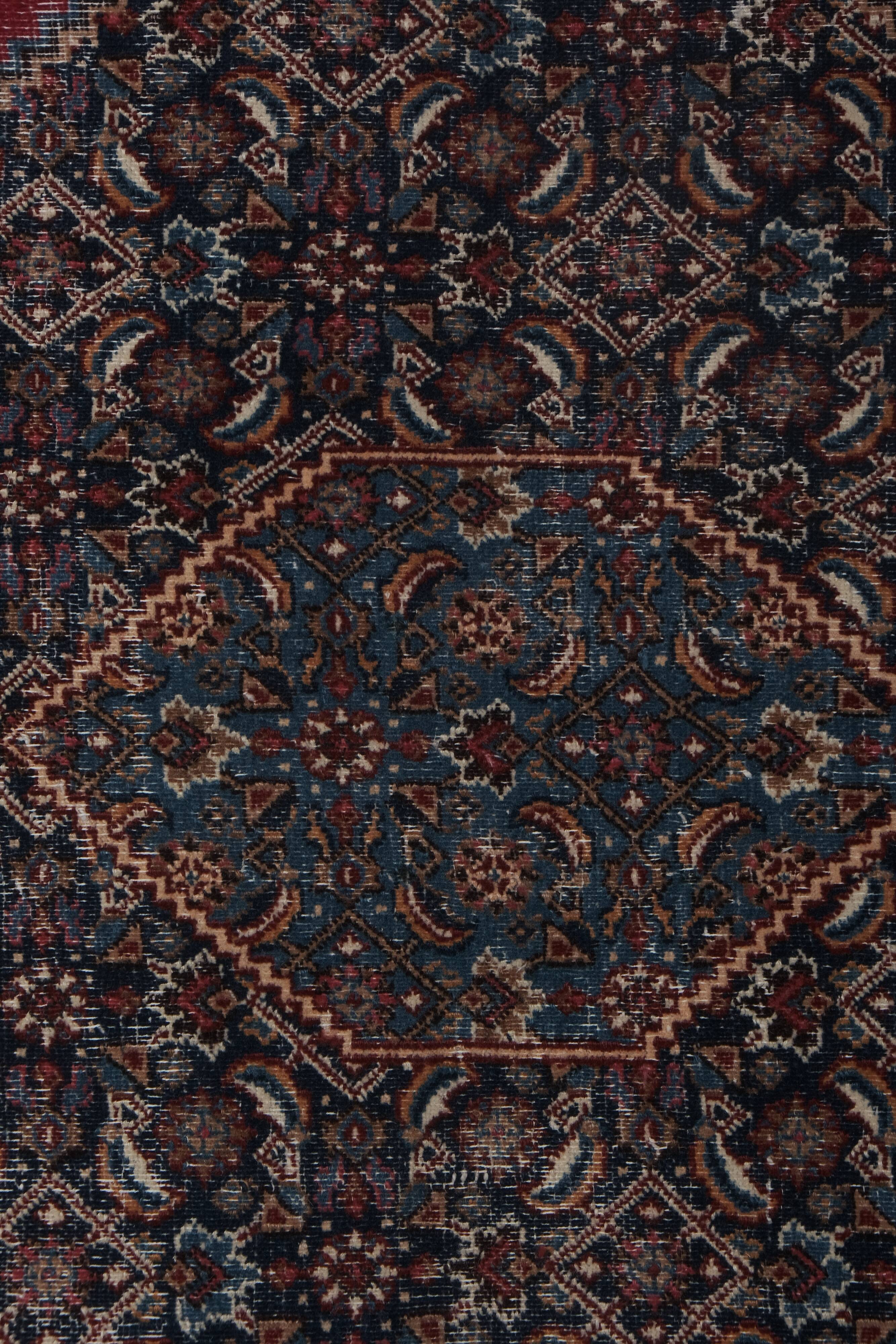 Vintage Turkish rug from Oushak, handwoven 215x323 cm