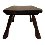 Vintage brutalist stool side table minimalistic