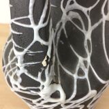 60s Vallauris ceramic vase, white spaghetti