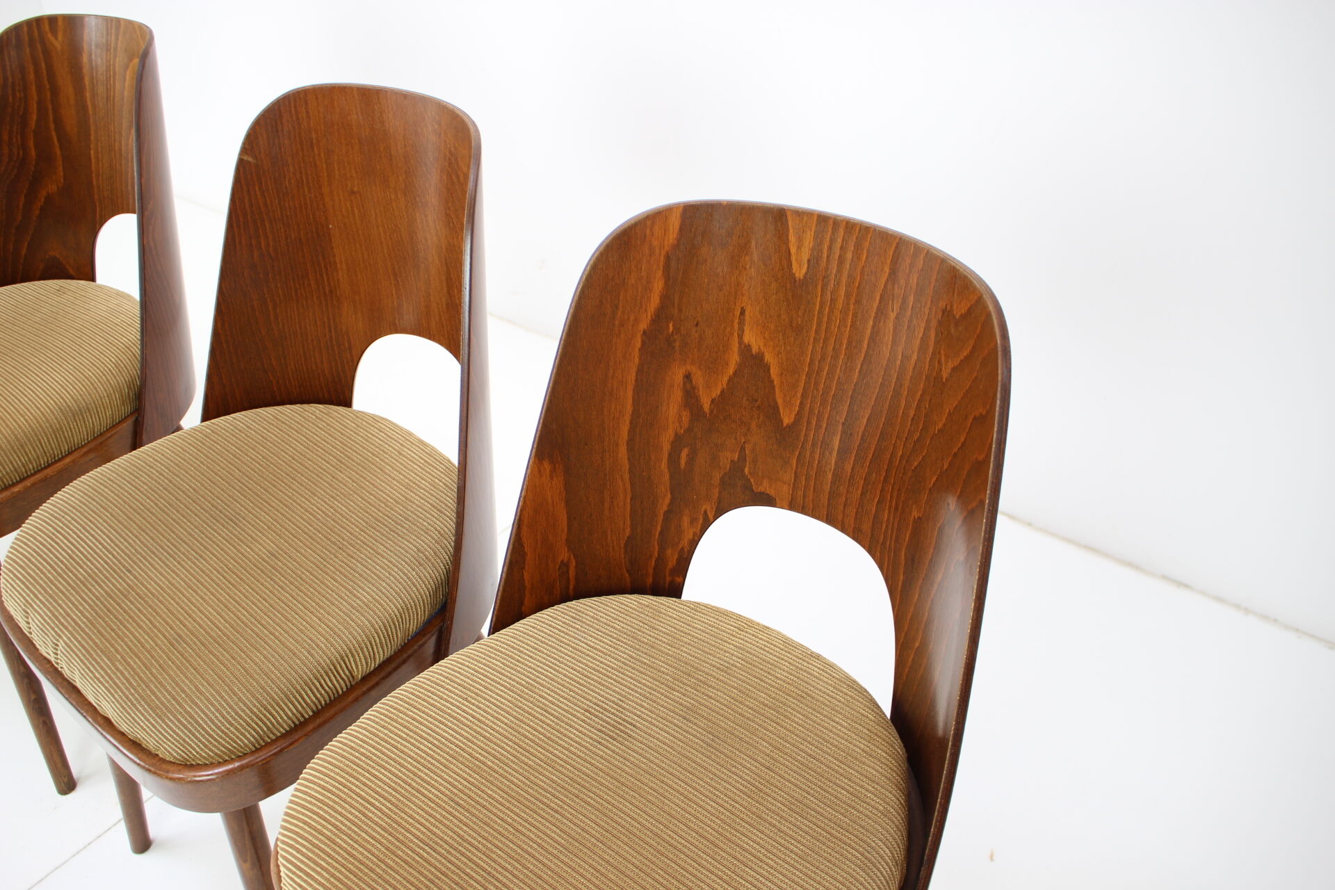 Set of Four Dining Chairs Designed by Oswald Haerdtl, 1960s.