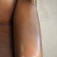 Set of 2 cow leather wingback armchairs in English style