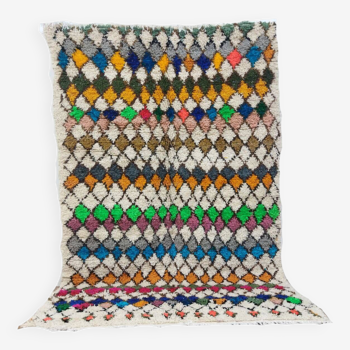 Handmade wool Berber rug 245 X 153CM