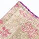 3x13 Rug For Kitchen Pink Beige Herki Vintage Runner Rug, 79x402Cm SK 4146