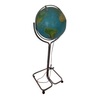 Vintage illuminated globe Italy 1980