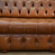 Chesterfield sofa 3 seater Vintage brown leather