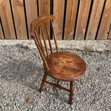 Chaise édouardiennes windsor en noyer entièrement estampillée, style ibex penny suédois