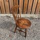 Edwardian Windsor chair in walnut, fully stamped, Swedish ibex penny style